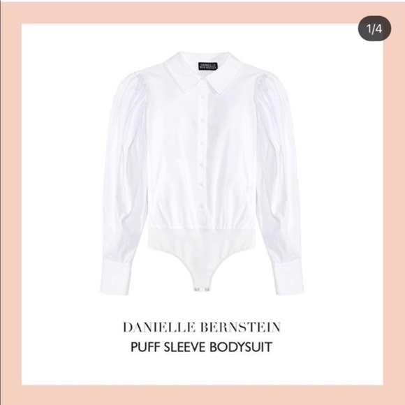 NWT Danielle Bernstein button down body suit - Picture 2 of 2